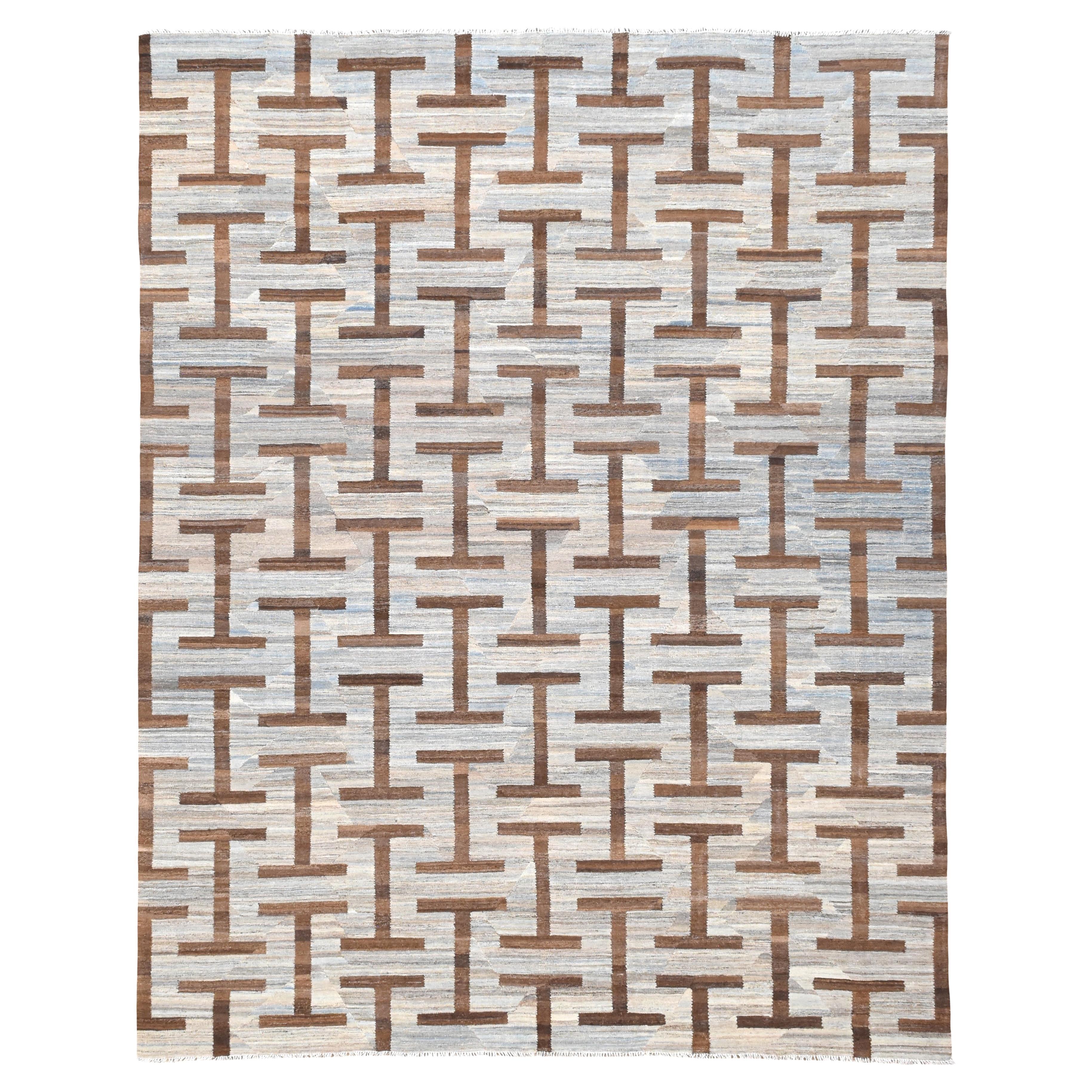 Tapis vintage tissé à la main 10'2''x13'10'' en vente