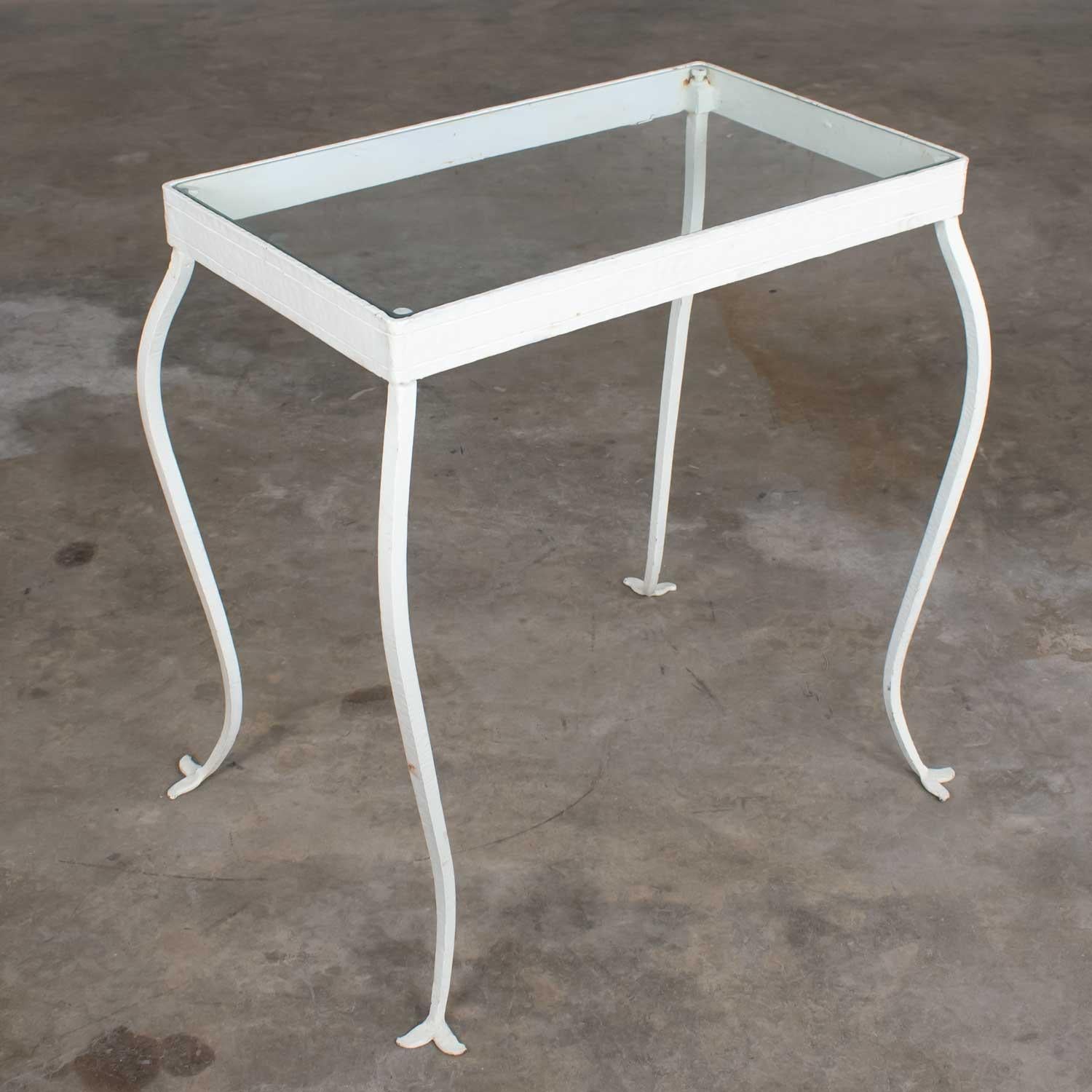 vintage iron side table