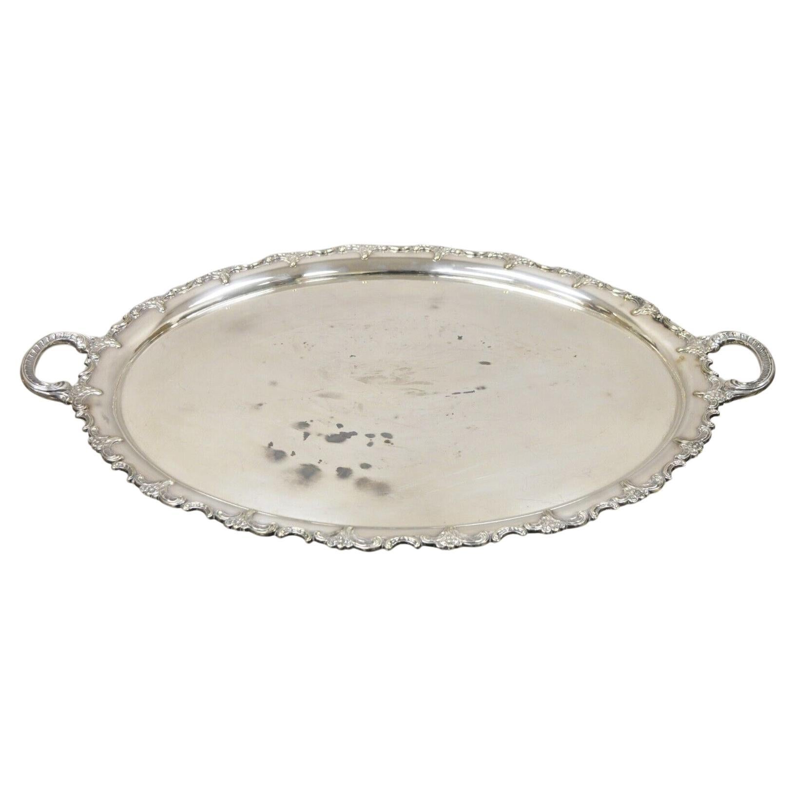 Vintage FB Rogers Silver Co 2377 Silver Plated Serving Platter Tray For