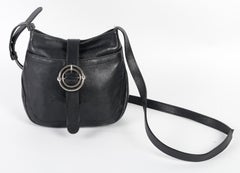 Vintage Handbag, Furla, Made in Italy, Black Leather, XXth Century.