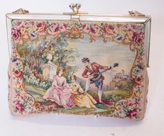 Vintage Handbag with Mother of Pearl Frame