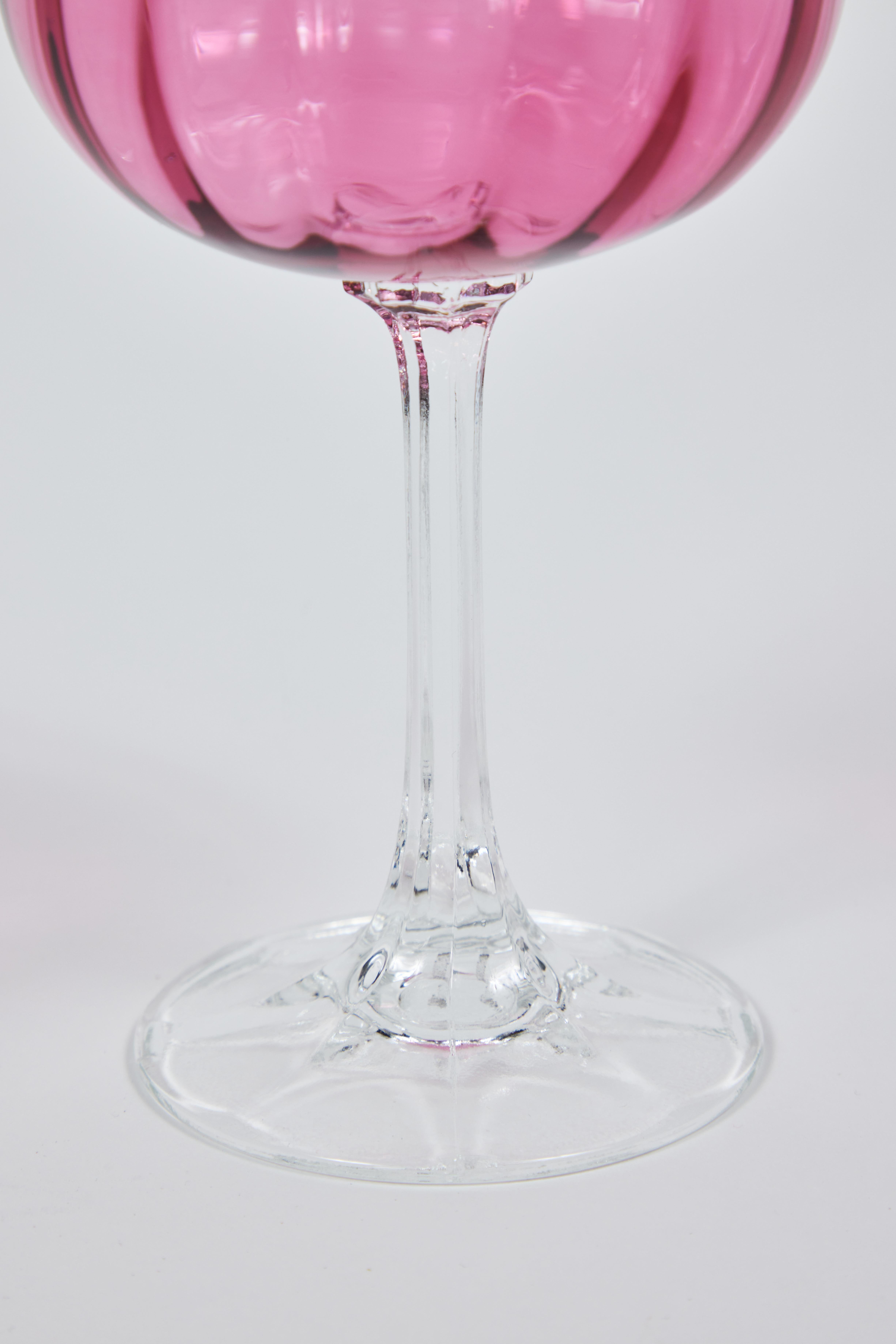 cranberry wine glasses