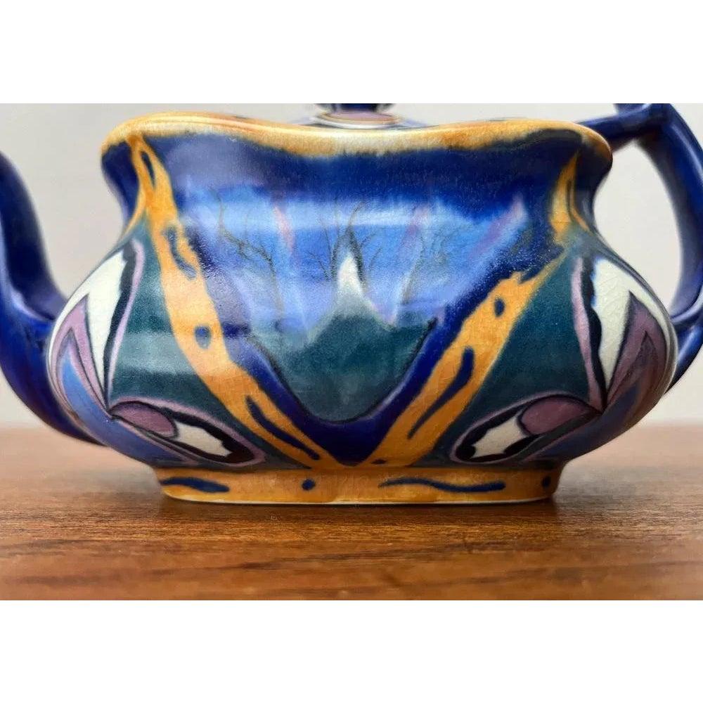 Handgefertigte Vintage-Teekanne aus Keramik aus Carlton Ware, England im Angebot 5
