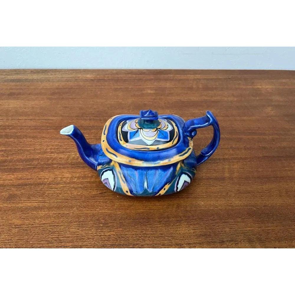 Handgefertigte Vintage-Teekanne aus Keramik aus Carlton Ware, England (20. Jahrhundert) im Angebot
