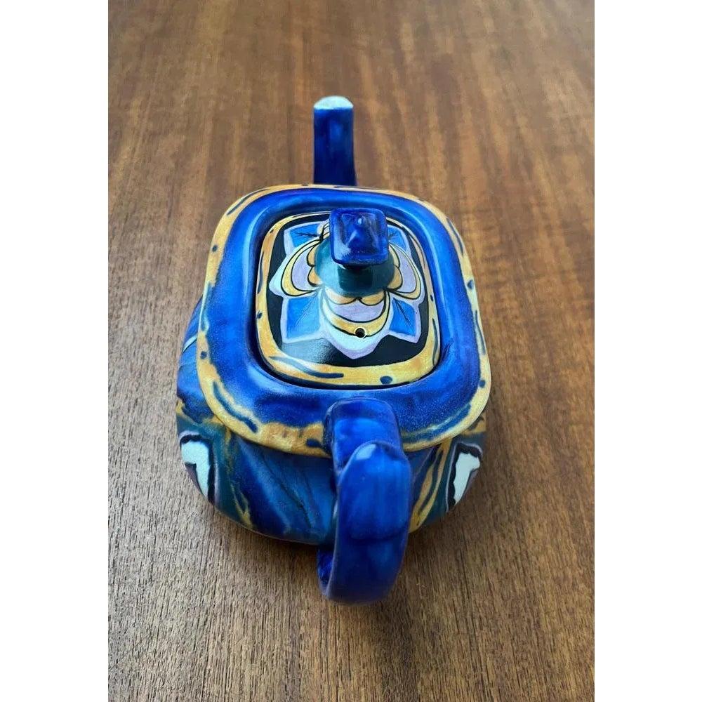 Handgefertigte Vintage-Teekanne aus Keramik aus Carlton Ware, England im Angebot 3