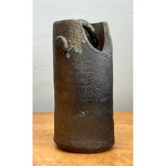 Vintage Handcrafted Earthenware Vessel