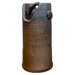 Vintage Handcrafted Earthenware Vessel