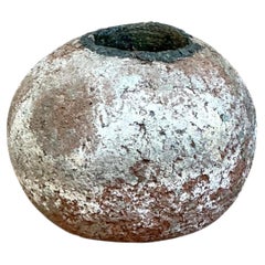 Vaso artigianale di terracotta vintage