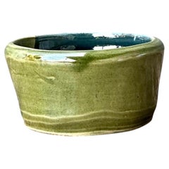 Vintage Handcrafted Green Studio Bowl