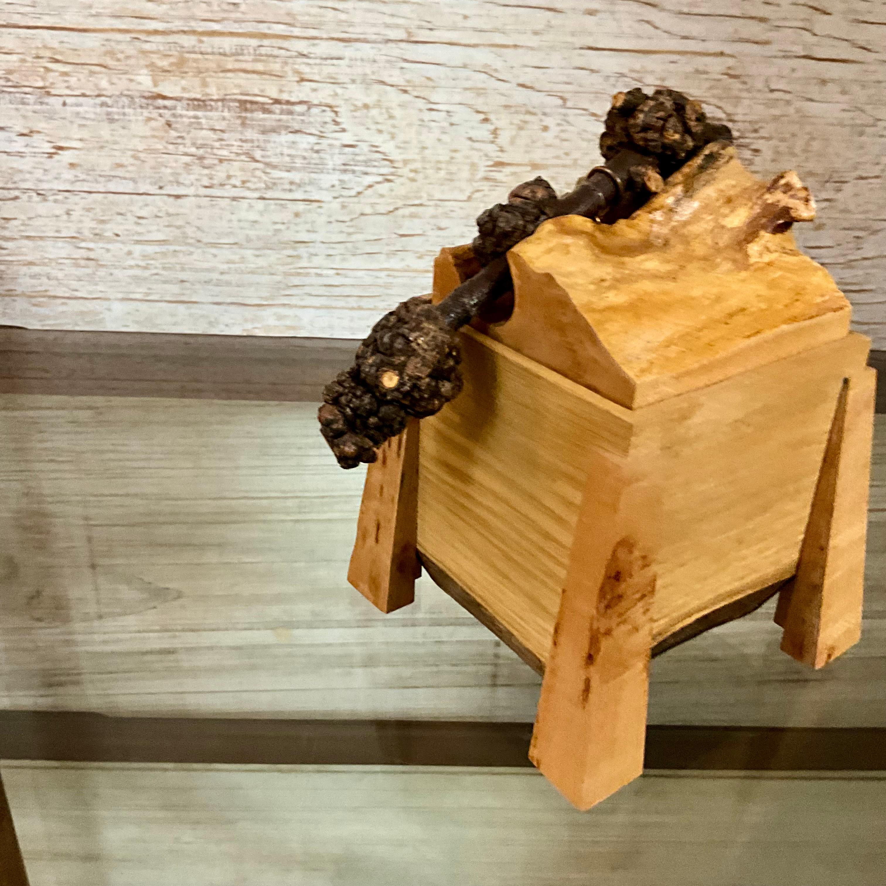 Scatola di corteccia con coperchio, realizzata a mano, con bordo vivo
Scatola di corteccia con coperchio realizzata a mano. Caratterizzato da un design unico con bordi vivi, questo pezzo di ispirazione vintage mette in mostra la bellezza naturale
