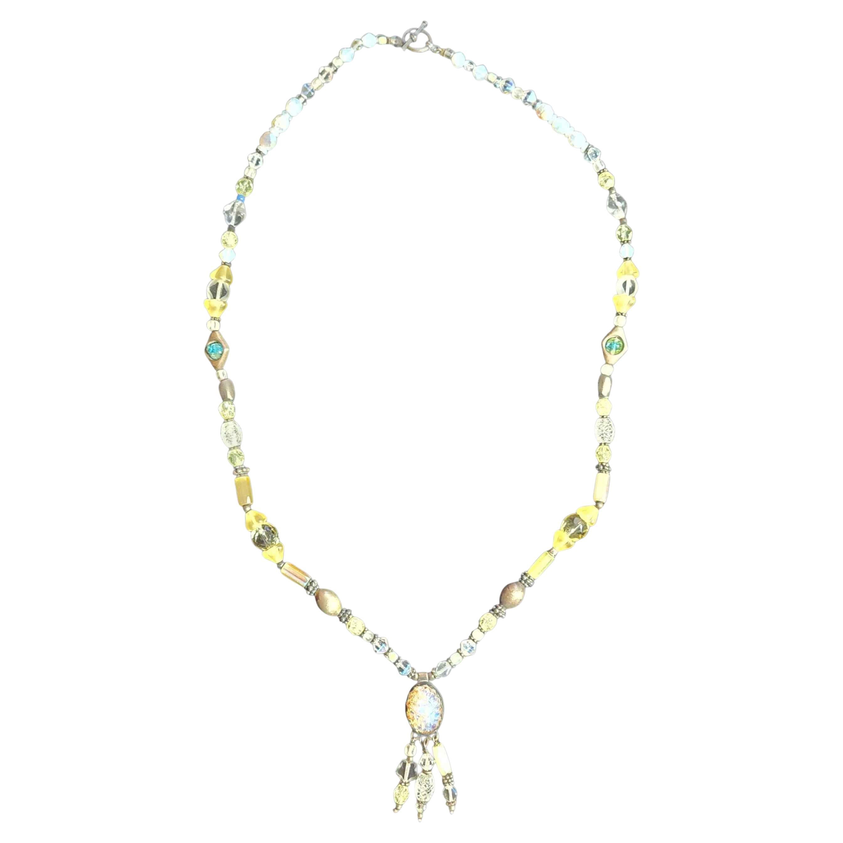 Collana artigianale vintage in argento sterling Navajo