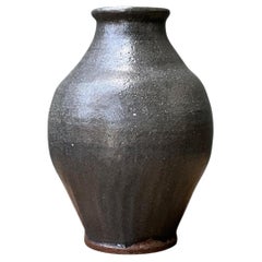 Vintage-Vase aus handgefertigtem Steingut