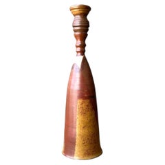 Botella de Studio Pottery artesanal de estilo vintage, hecha en taller