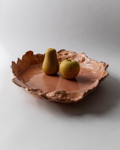 Vintage Handcrafted Terracotta Bowl with Glazed Top, 1970s