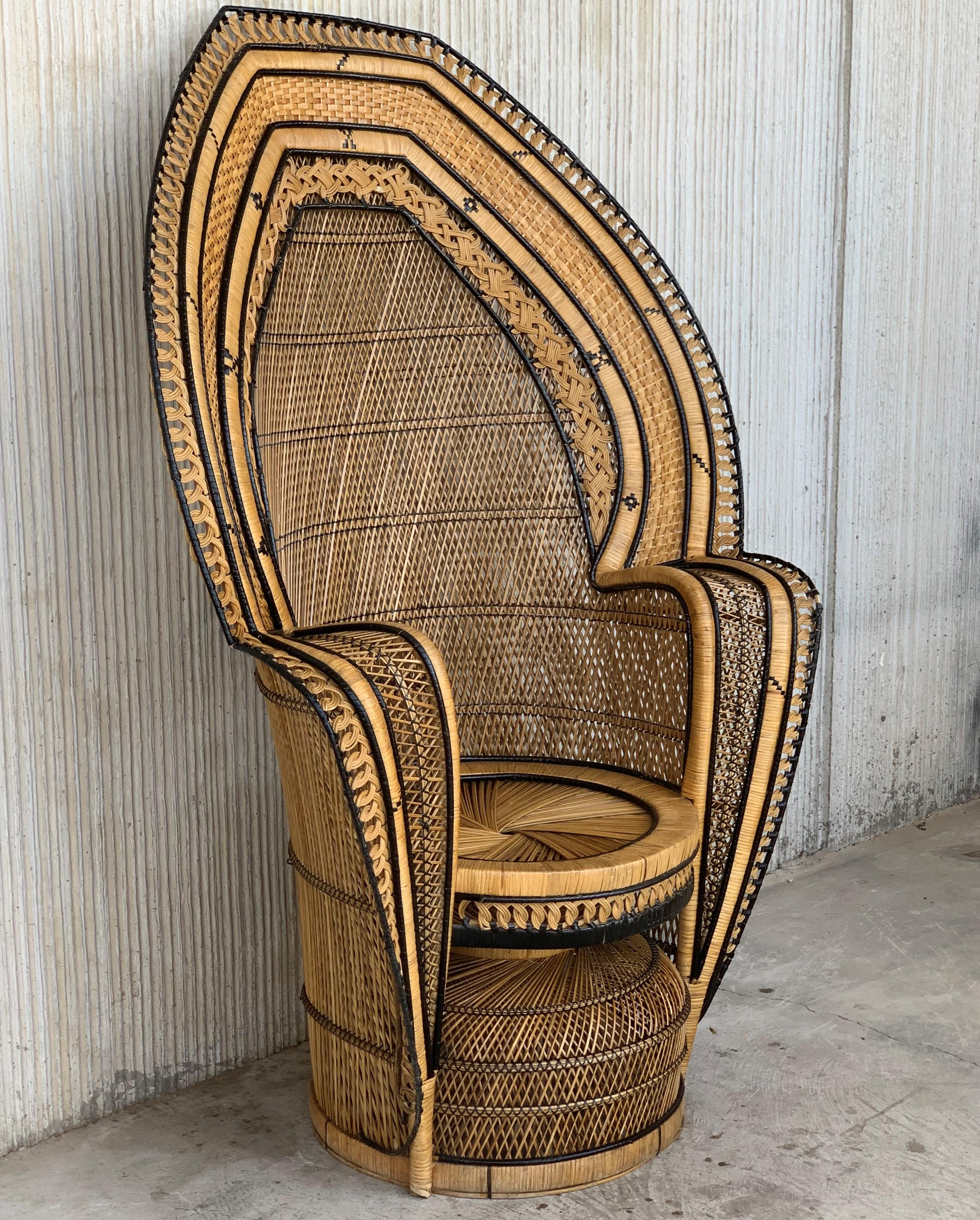 vintage peacock chair