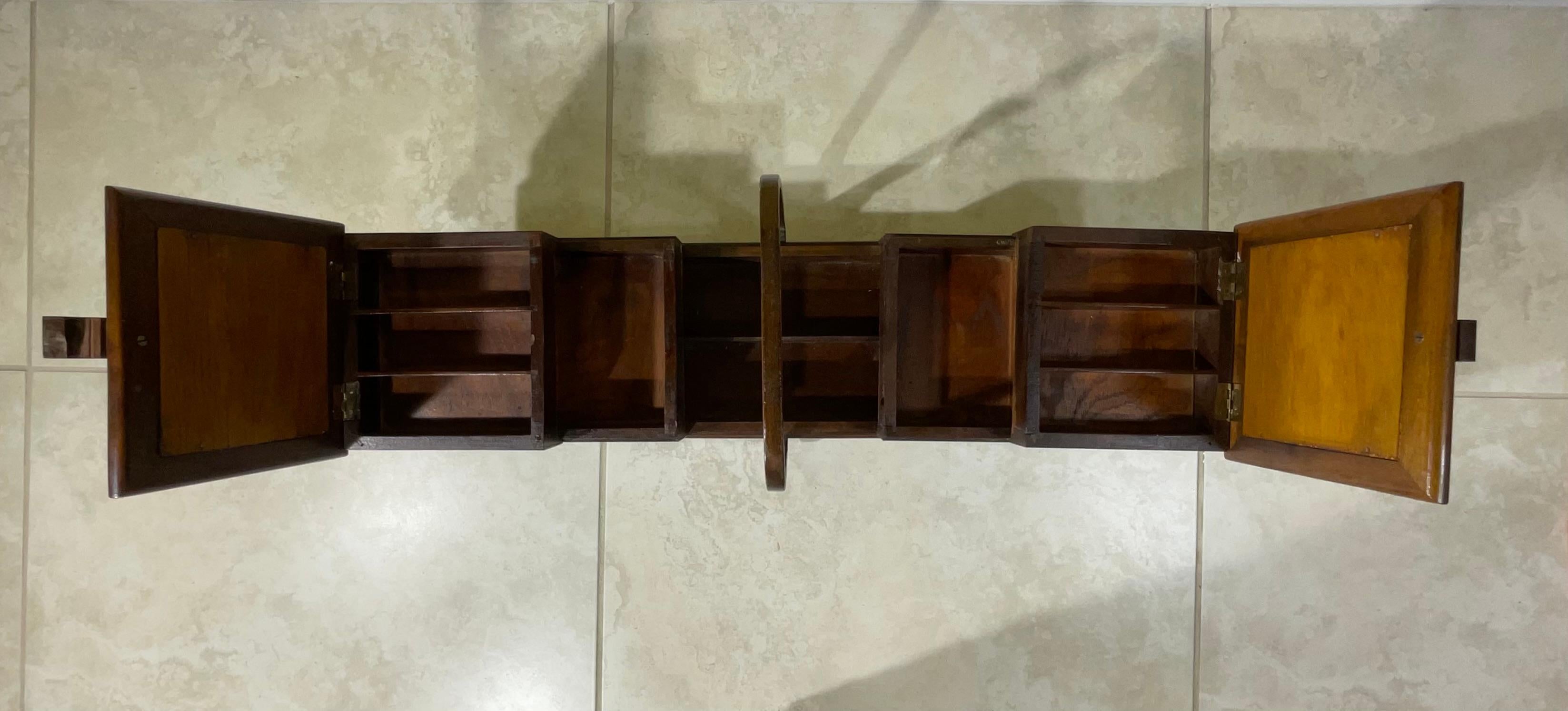 Acordeón de madera artesanal vintage para coser - Joyero siglo XX en venta