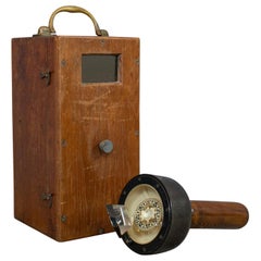 Antique, Handheld Bearing Compass, English, Oak, Maritime, Navigation, Sestrel