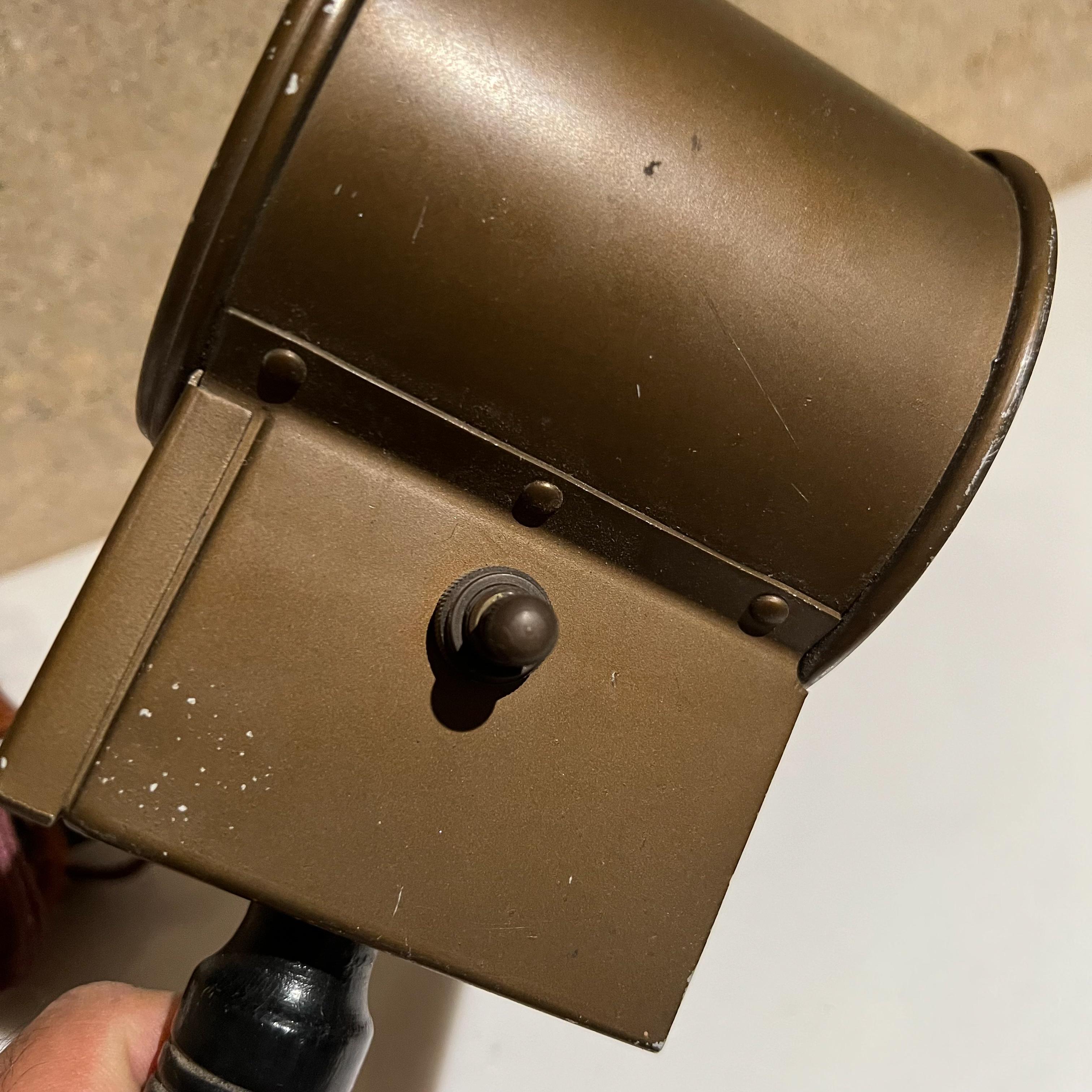 Mid-Century Modern Vintage Industrial Handheld Magnifying Glass Lamp Plug in Corded