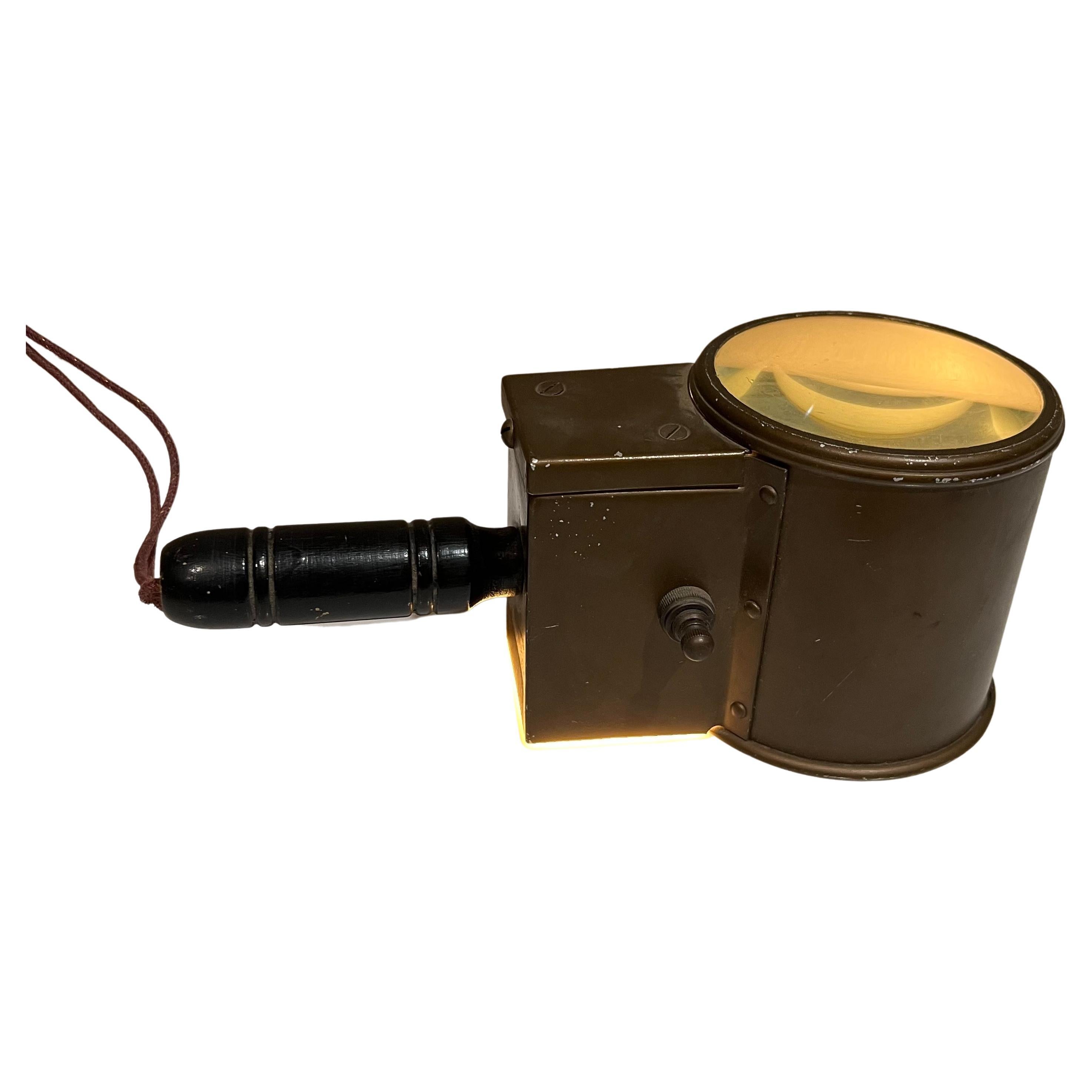 Vintage Industrial Handheld Magnifying Glass Lamp Plug in Corded