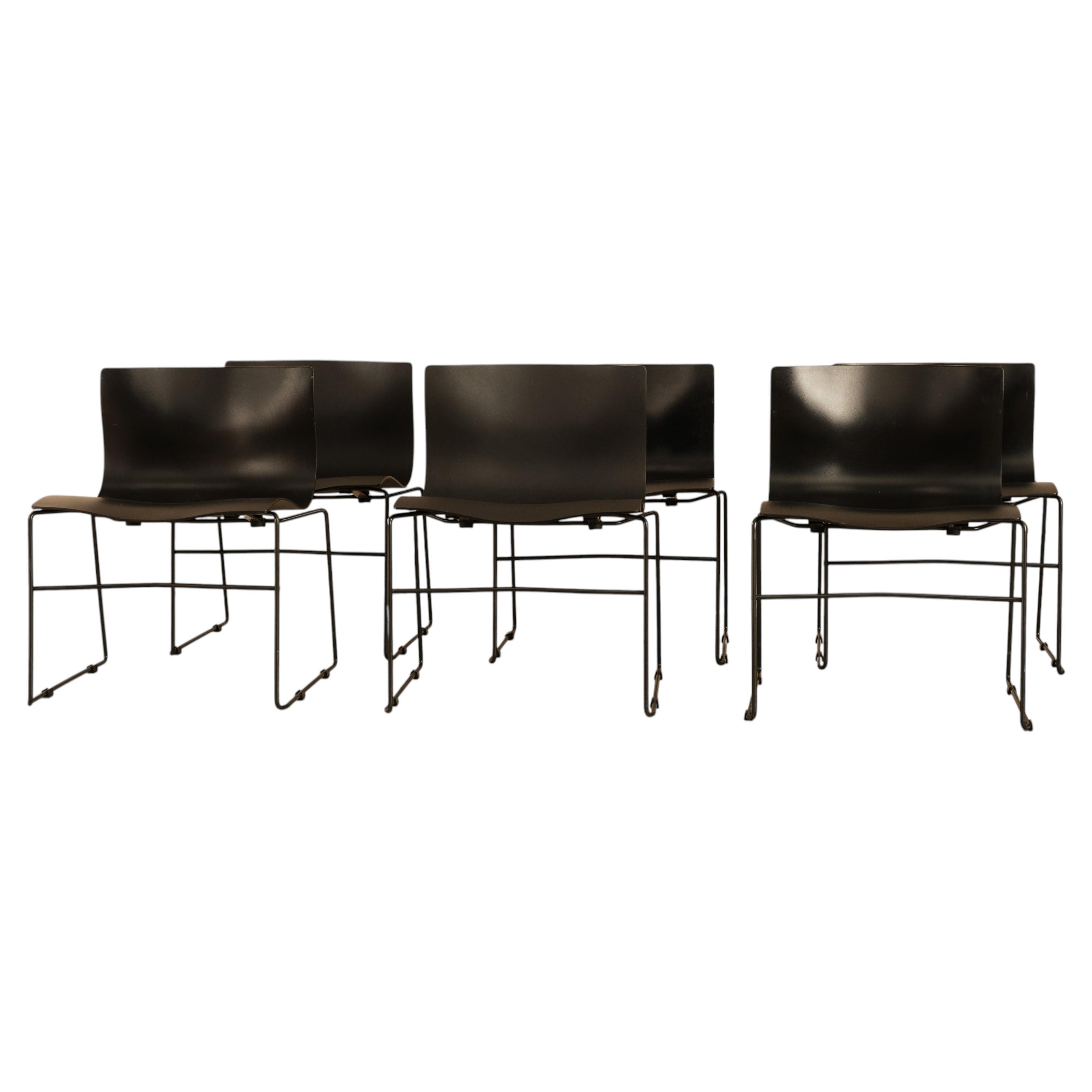 Vintage "Handkerchief" Stacking Chairs by Lella & Massimo Vignelli for Knoll Stu For Sale