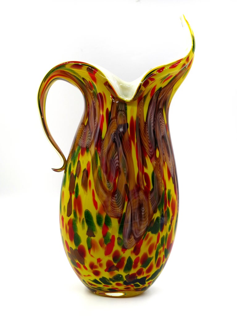 Vintage Handle MeltingVase, Europe, Late 20th Century For Sale at 1stDibs