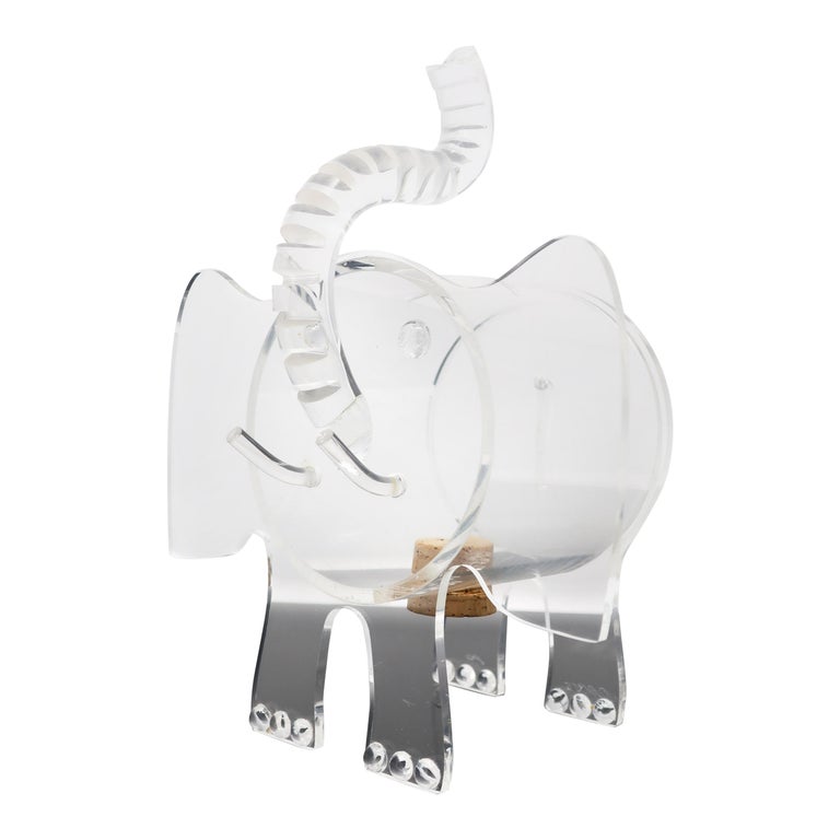 Vintage Handmade Acrylic Elephant Piggy Bank At 1stdibs