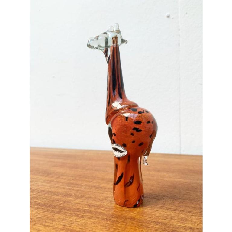 Giraffa di vetro africano vintage fatta a mano da Ngwenya Glass in vendita 5