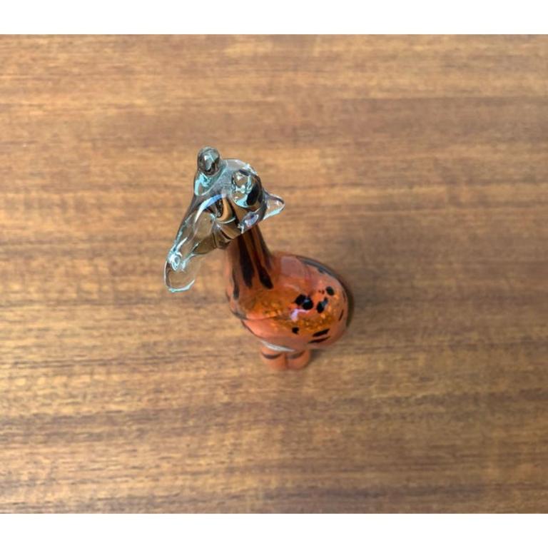 Giraffa di vetro africano vintage fatta a mano da Ngwenya Glass In condizioni buone in vendita a Hamburg, DE