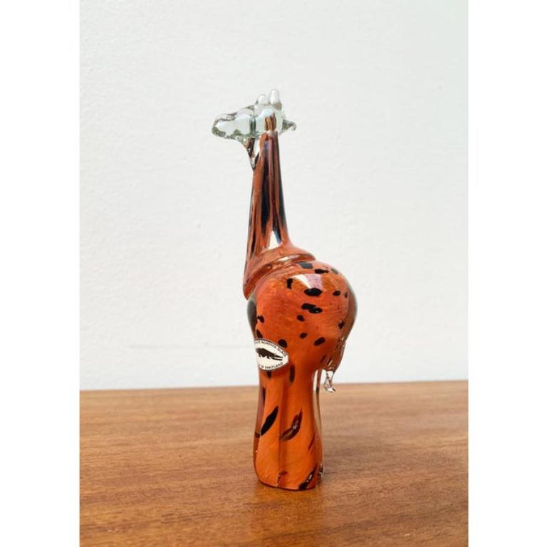 Vetro Giraffa di vetro africano vintage fatta a mano da Ngwenya Glass in vendita