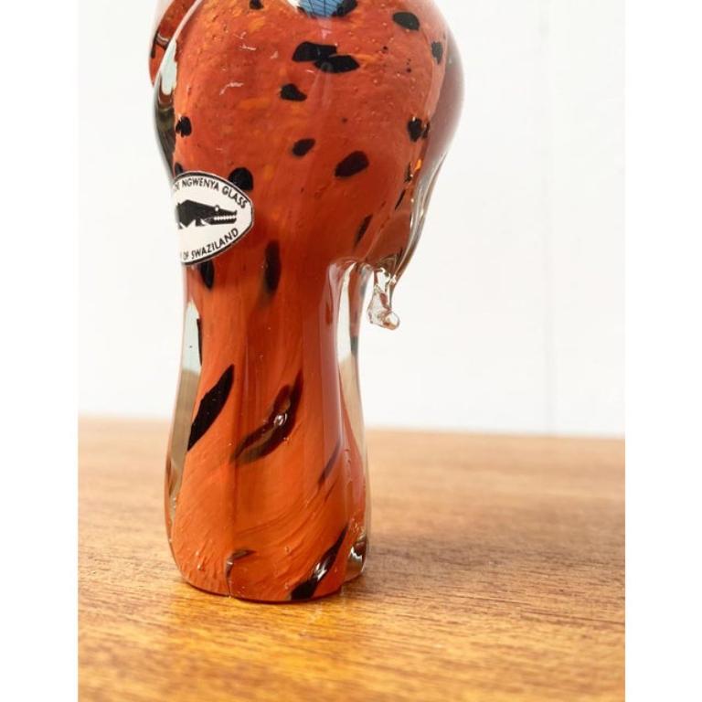 Giraffa di vetro africano vintage fatta a mano da Ngwenya Glass in vendita 2