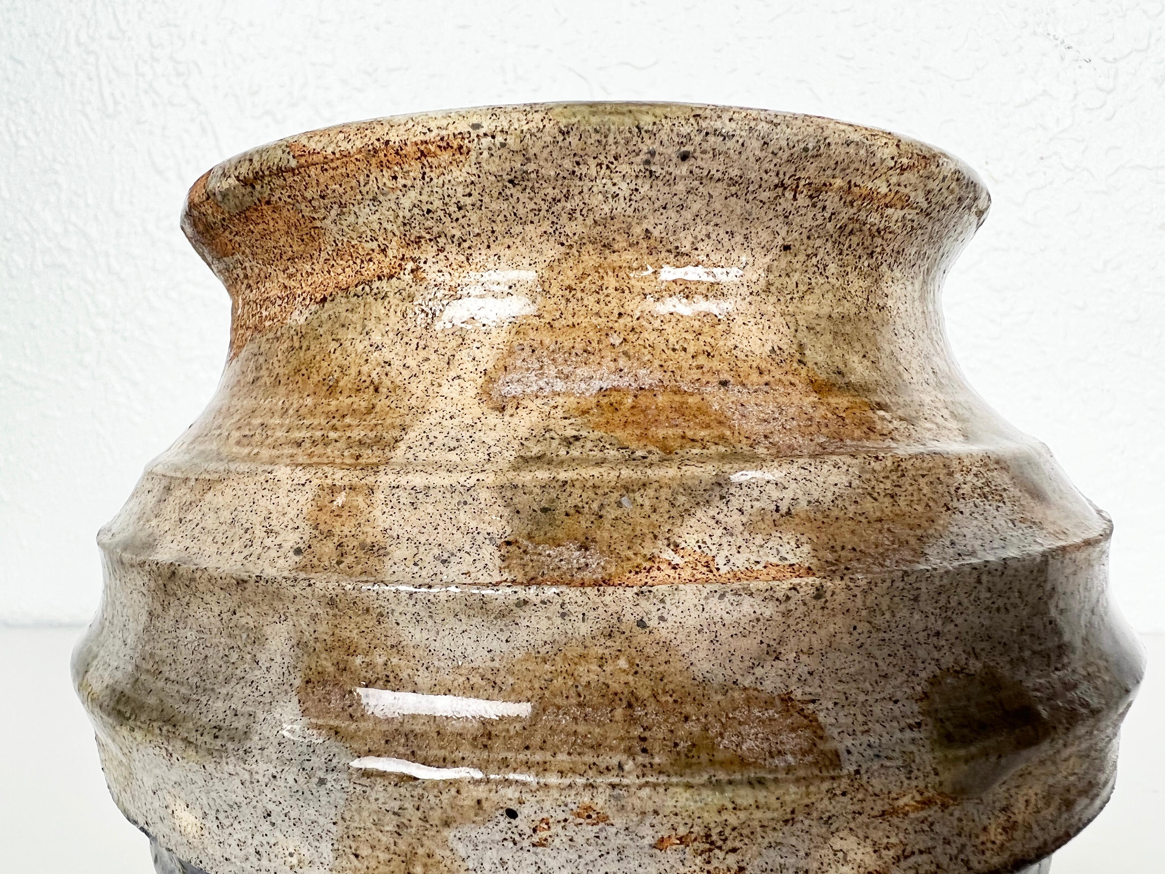 Mid-Century Modern Vintage Handmade Ceramic Planter