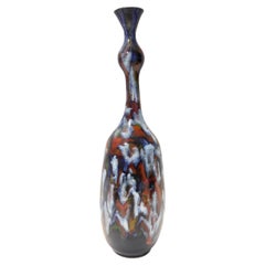 Vase tulipe vintage en céramique fait à la main par Giovanni Poggi pour San Giorgio, Italie