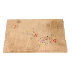 Vintage Handmade Chinese Art Deco Wool Rug