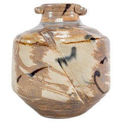 Vintage Handmade Colorful Glazed Ceramic Altered Vase 1970s Vintage Handmade Colorful Glazed Ceramic Altered Vase 1970s