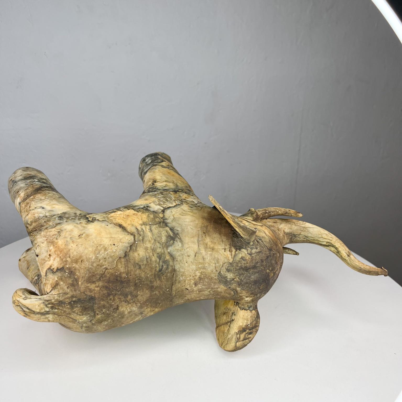 Vintage Handmade Elephant Figurine Sculptural Shell Art 5