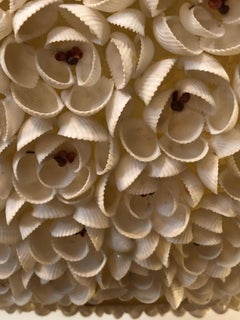 Vintage Handmade Elliptyical Seashell Flying Saucer Chandelier