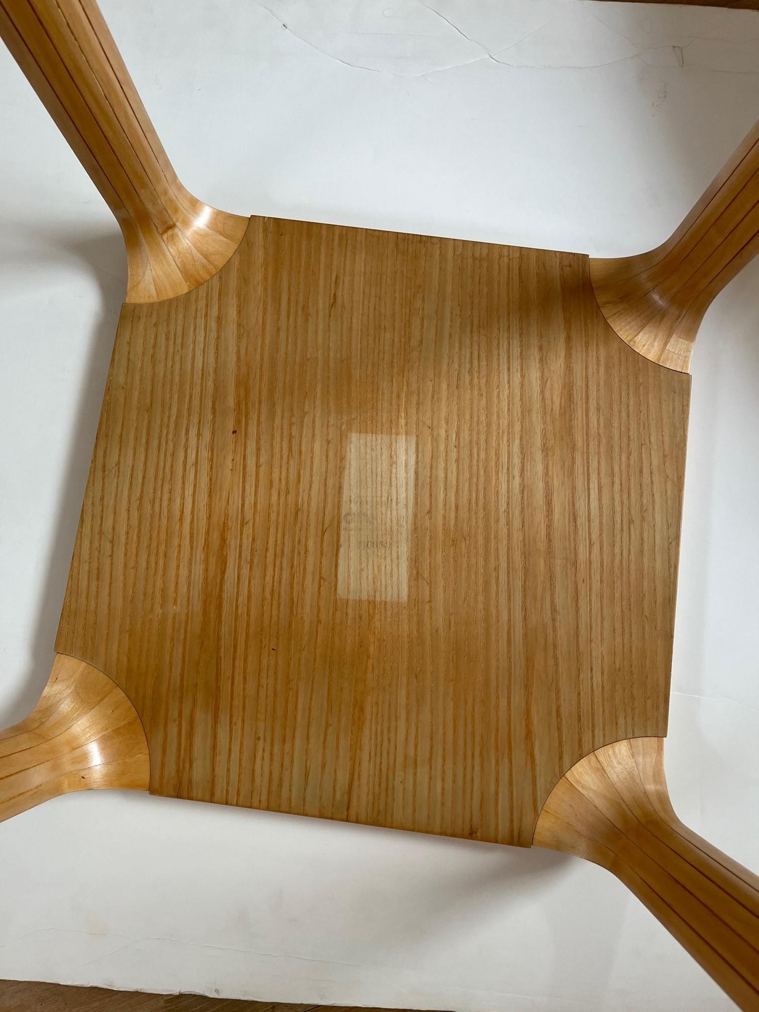 Finnish Vintage Handmade Fan Leg Coffee Table Designed by Alvar Aalto