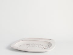 Vintage Handmade Fish Plates by Angelo Sciannella, Cabras, Sardinia, Set of 2