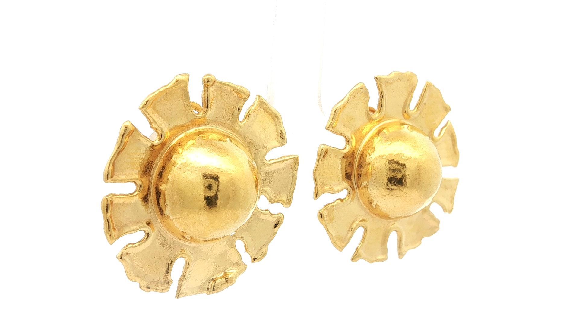 MATERIAL: Massives 22k Gelbgold
Gewicht:  13,7 Gramm
Gesamtdurchmesser: 28 mm (1,1