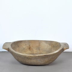 Vintage Handmade Hungarian Wooden Dough Bowl, 1930s