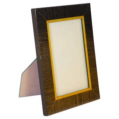 Vintage Handmade Italian Rosewood Marquetry Photo Frame 1980