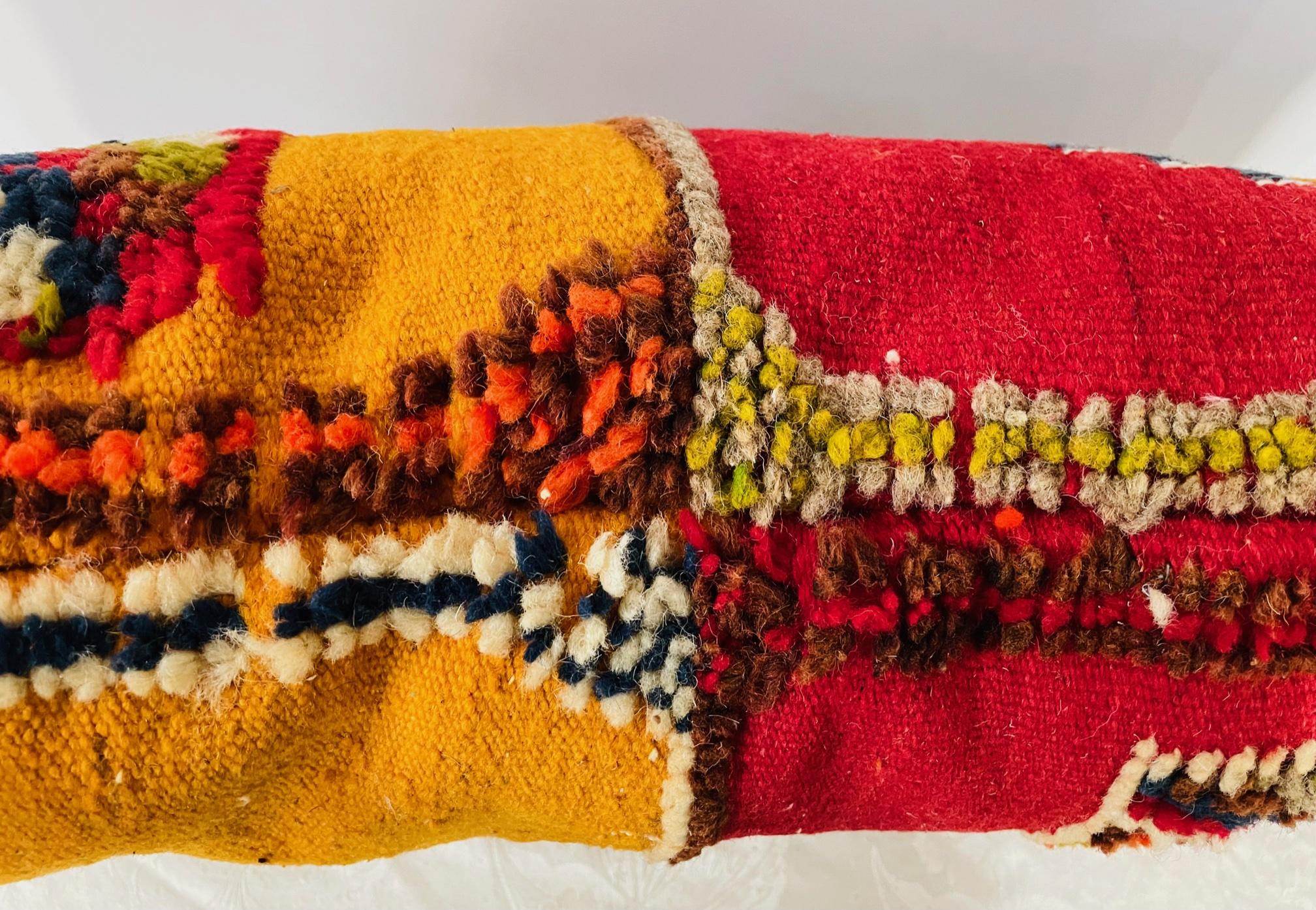 Fin du 20e siècle Coussin ou oreiller Kilim vintage faits à la main, une paire  en vente
