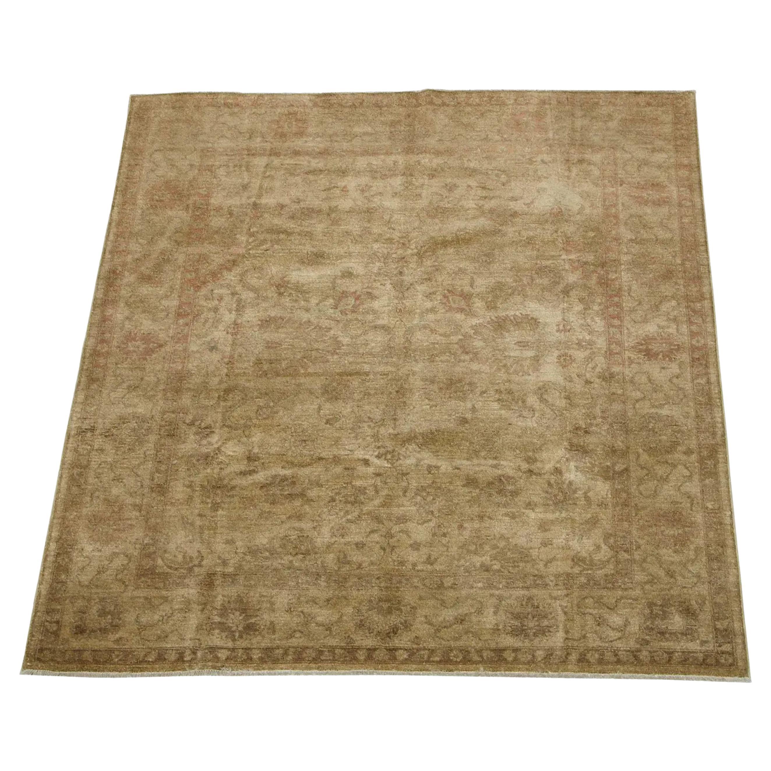 Vintage Handmade Lahore Teppich 9'9" X 8'0" im Angebot