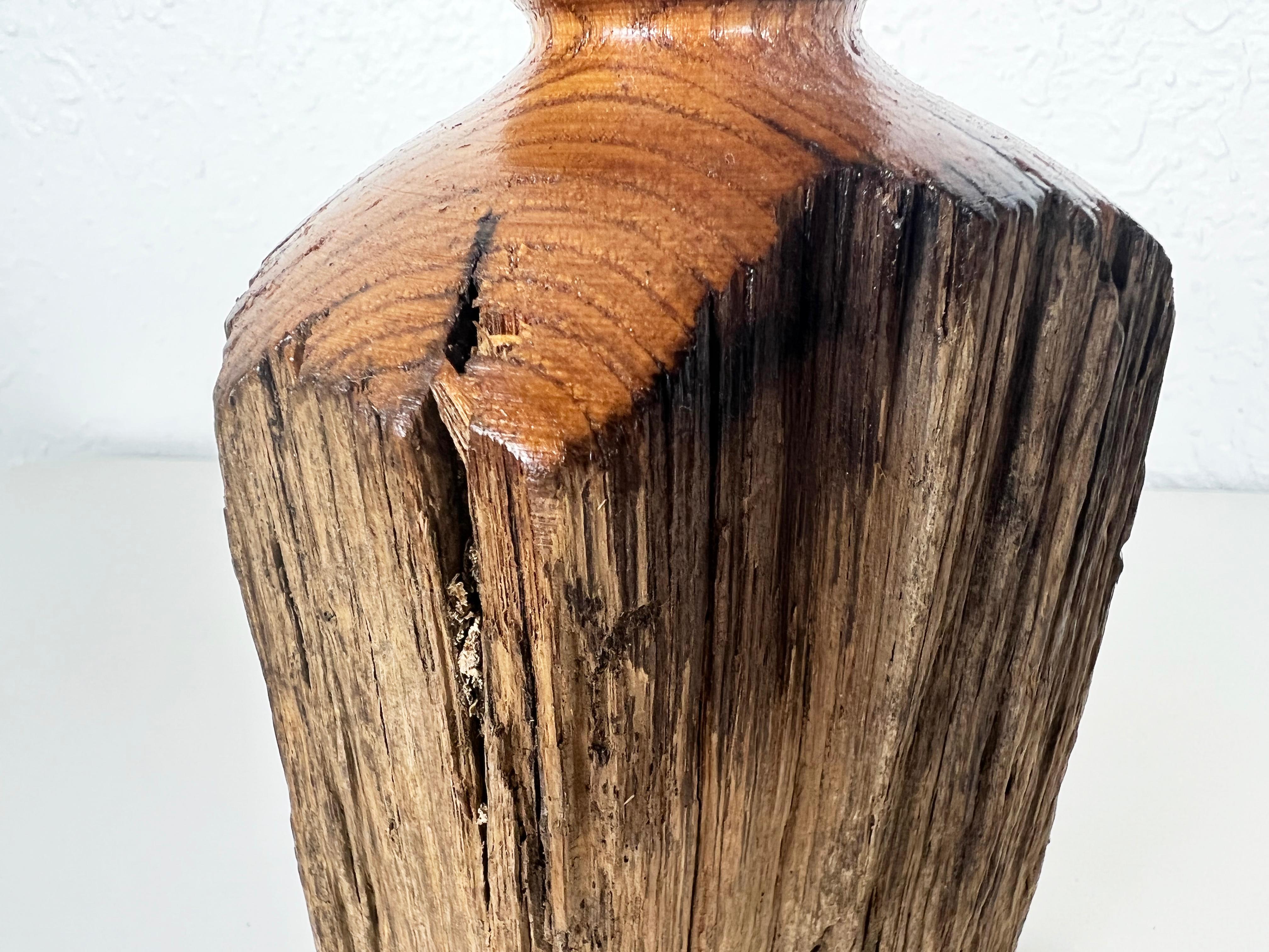 American Vintage Handmade Live Edge Weedpot Vase