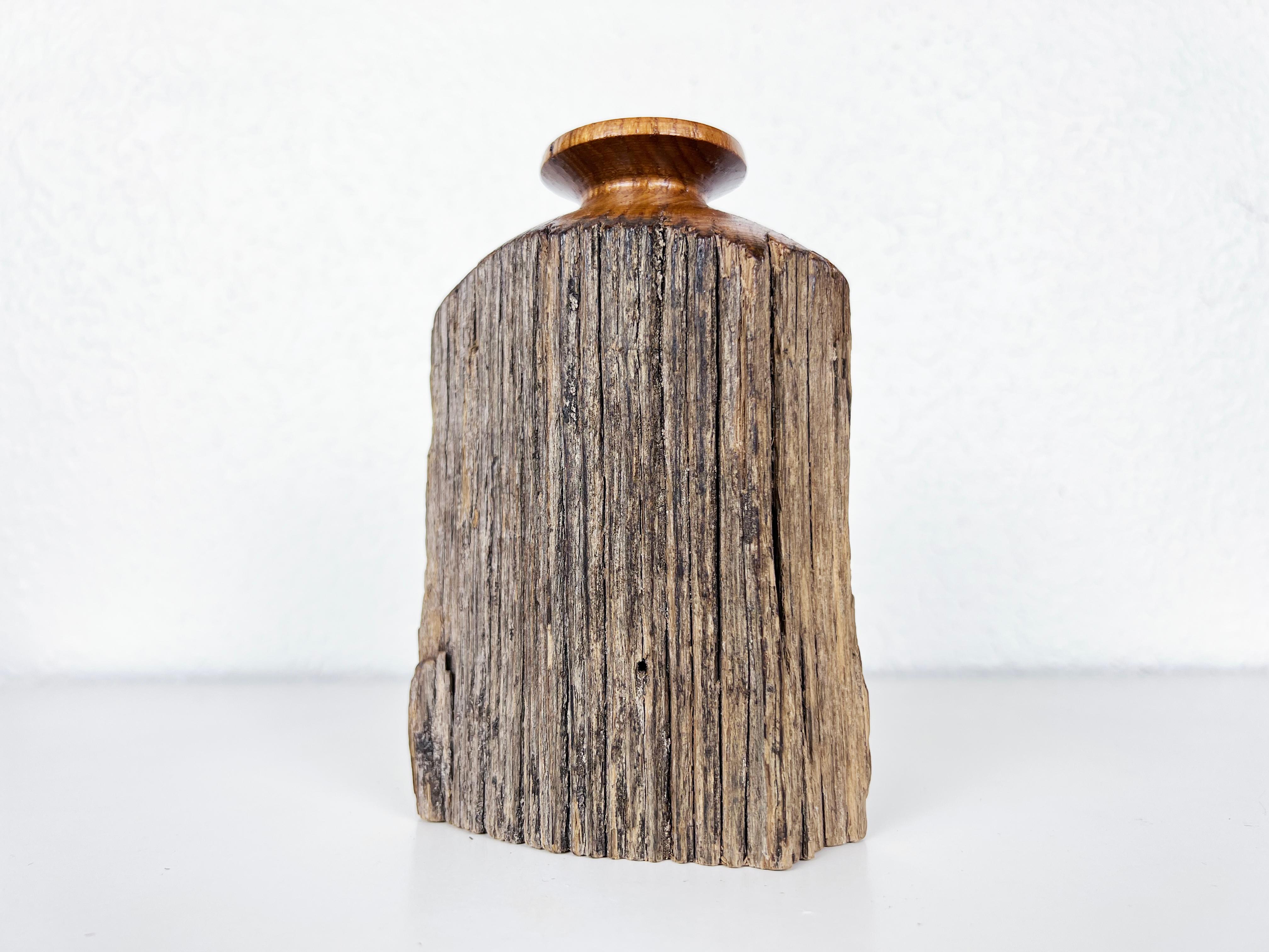 20th Century Vintage Handmade Live Edge Weedpot Vase