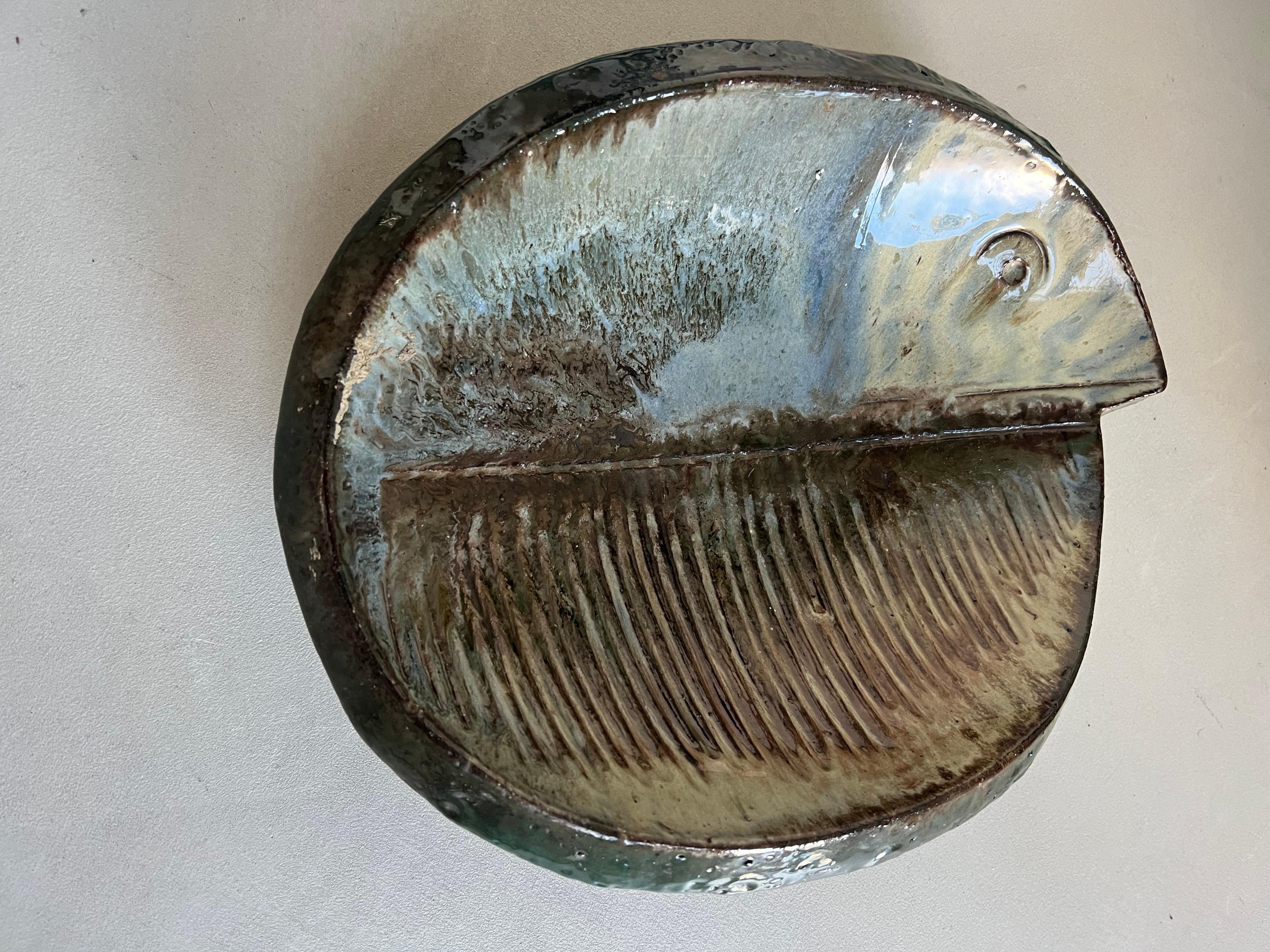 Vassoio in ceramica vintage, produzione italiana anni '60 in vendita 4