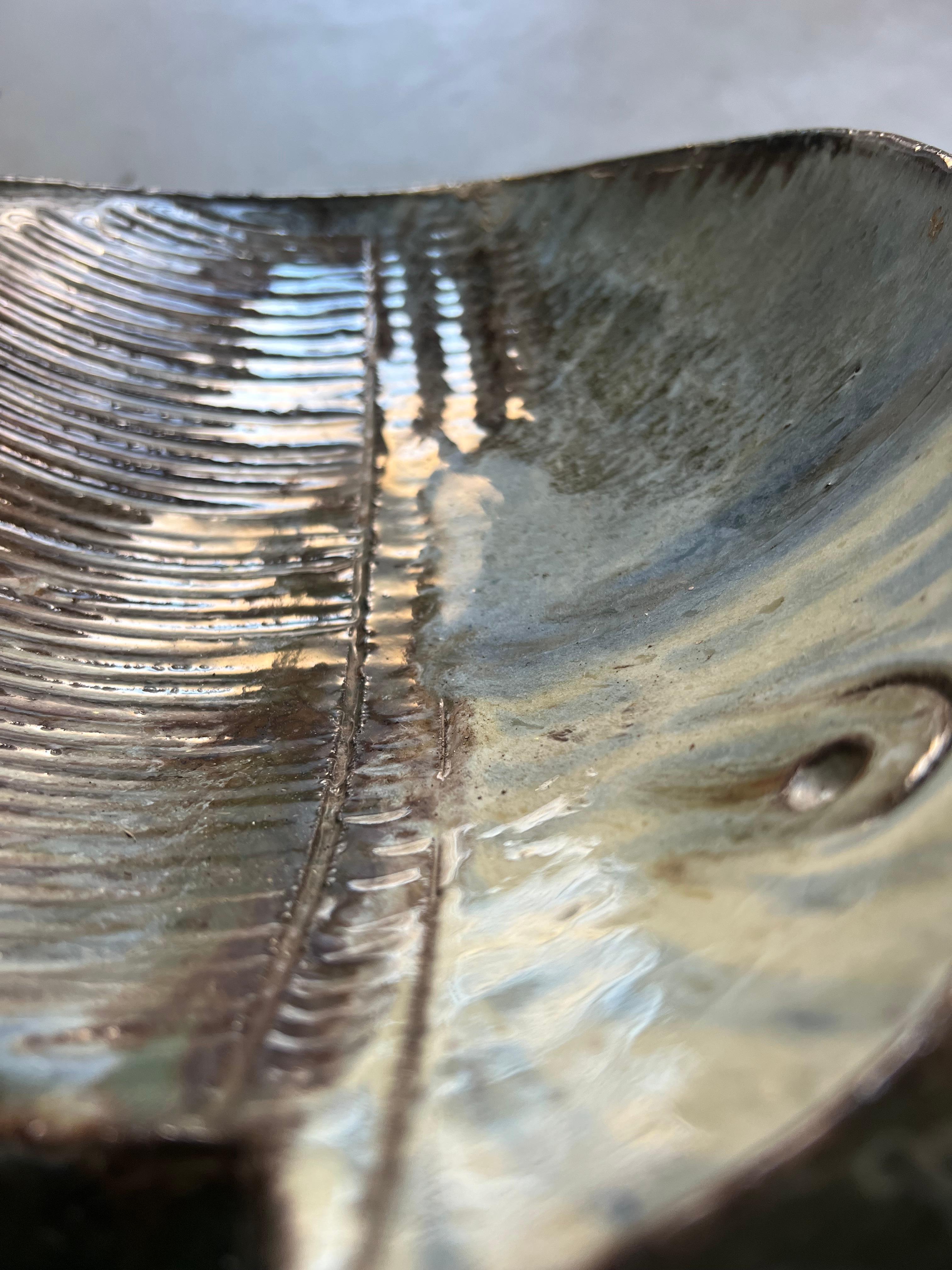 Vassoio in ceramica vintage, produzione italiana anni '60 in vendita 7