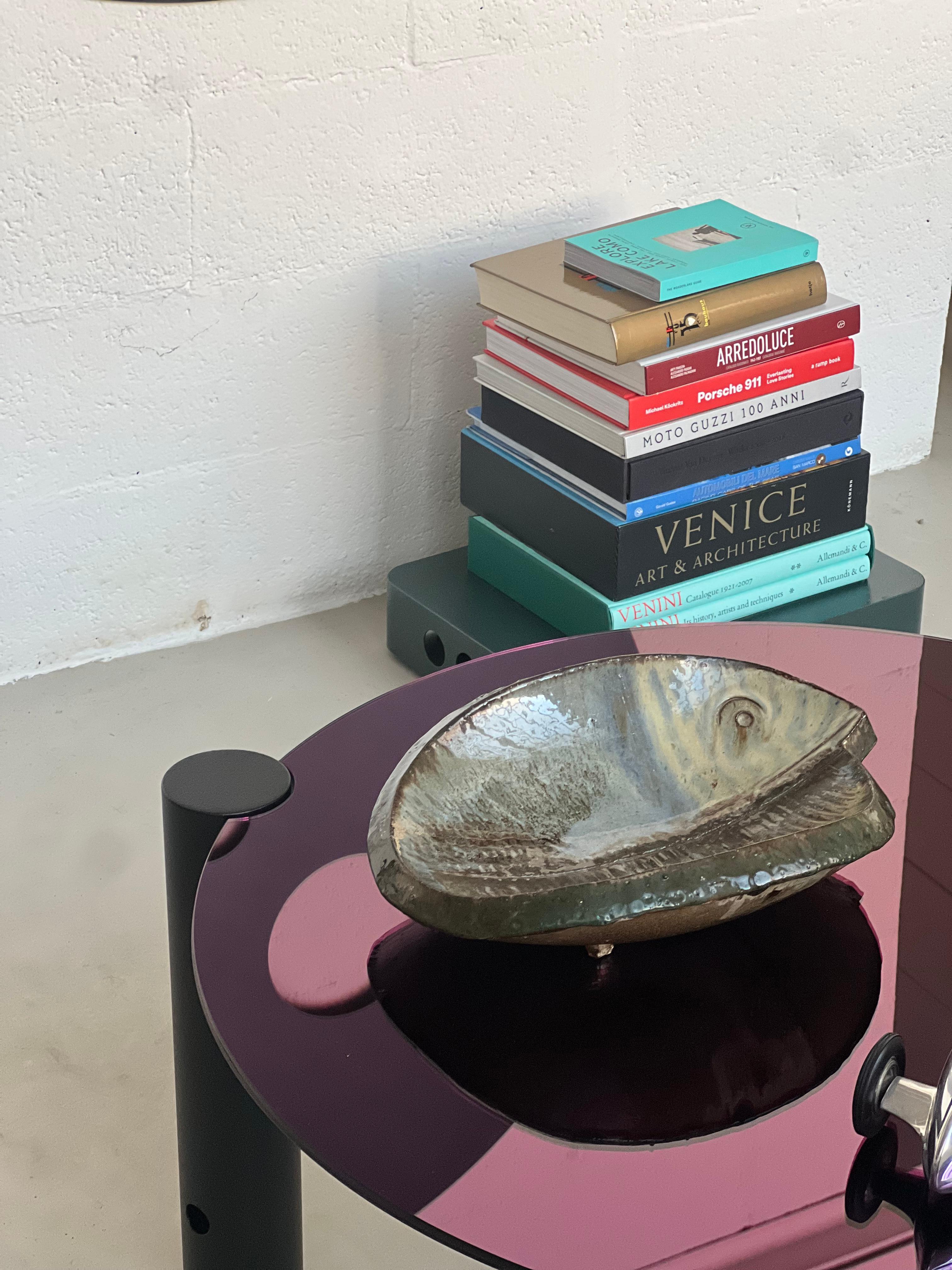 Vassoio in ceramica vintage, produzione italiana anni '60 in vendita 8