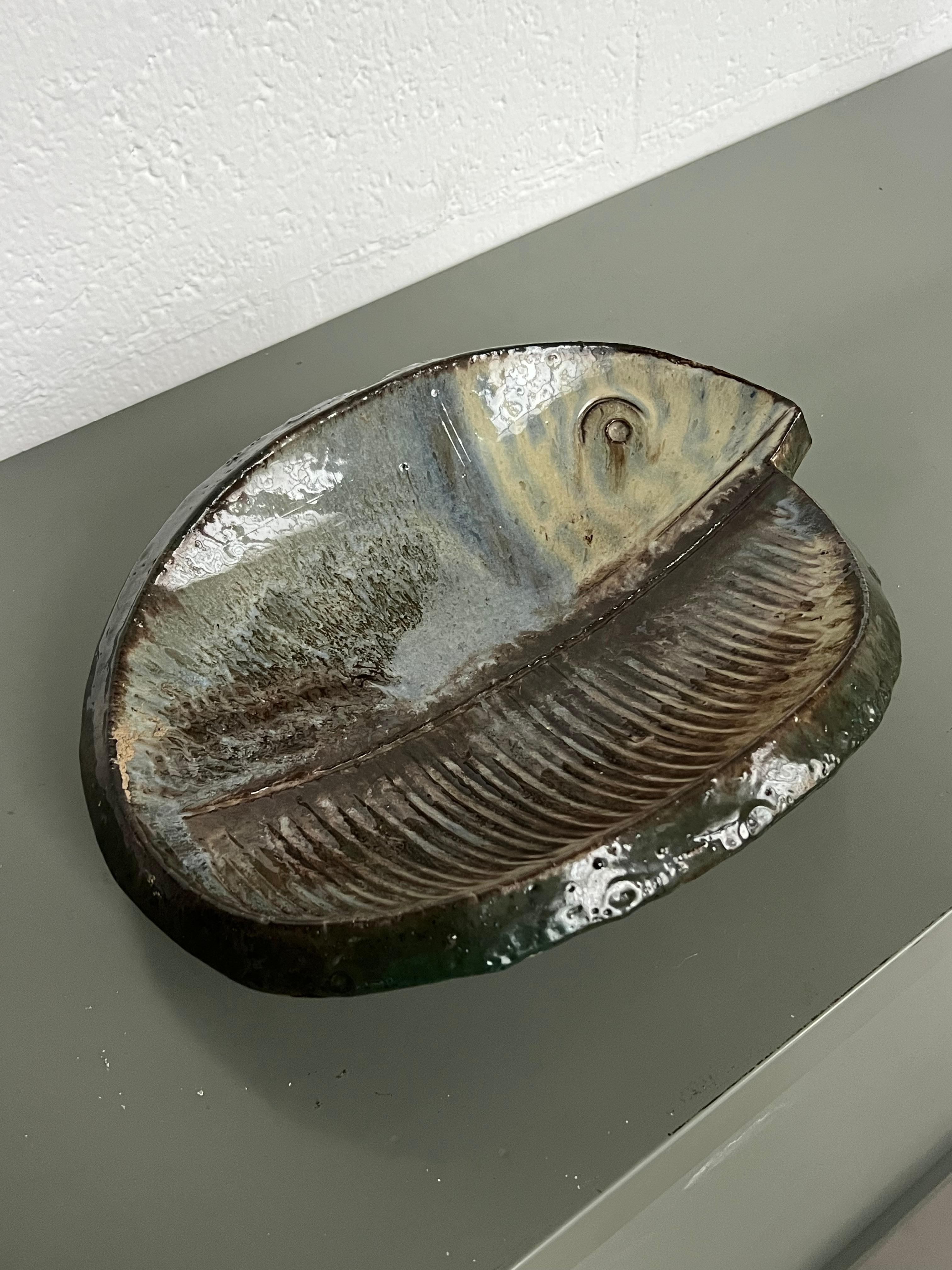 Vassoio in ceramica vintage, produzione italiana anni '60 in vendita 12