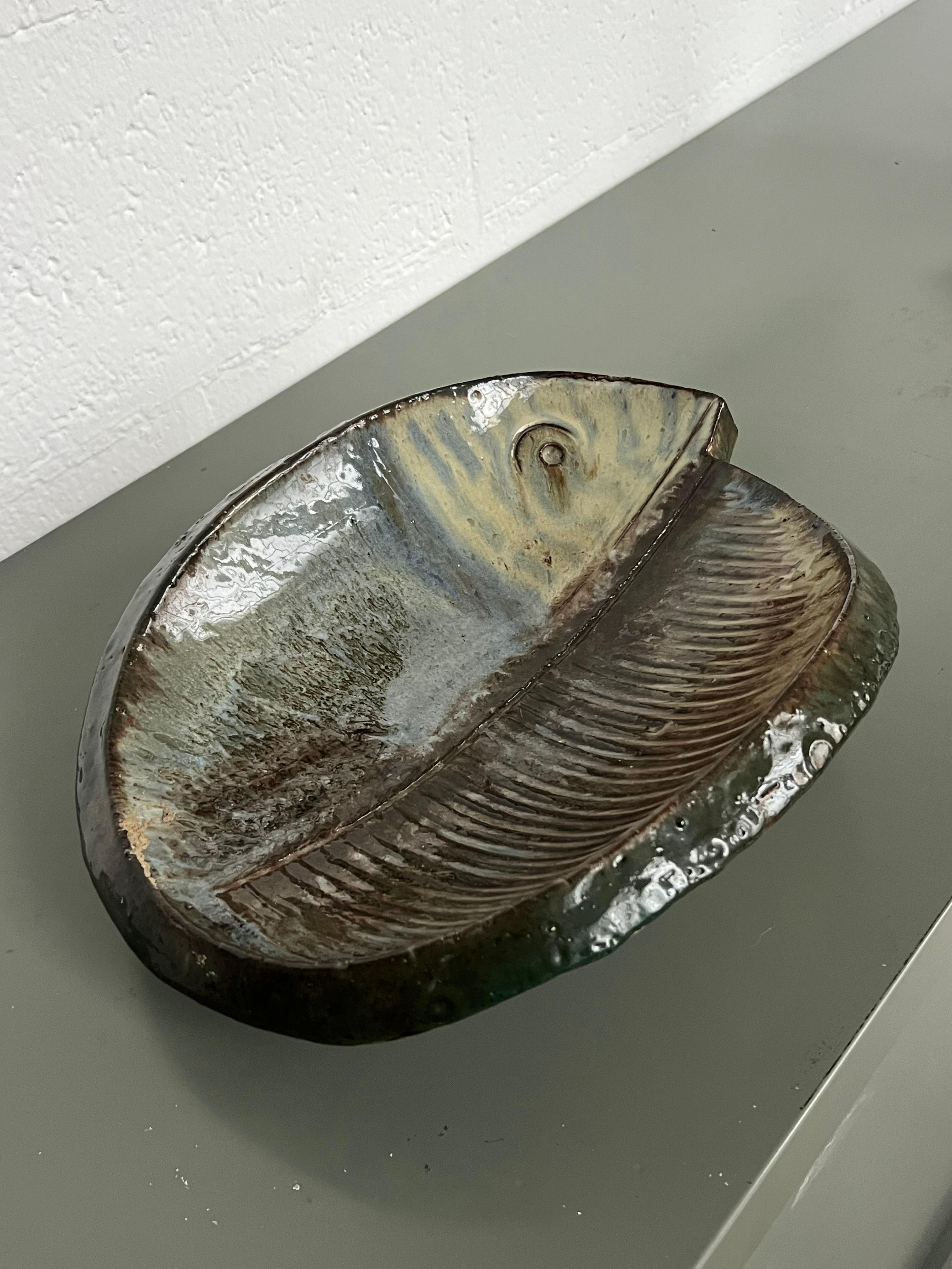 Vassoio in ceramica vintage, produzione italiana anni '60 in vendita 13